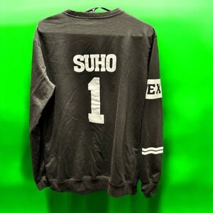 EXO SUHO 1 Black Sweatshirt LARGE